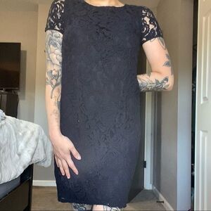 Ann Taylor (00P) Black Lace Mini Dress 🖤